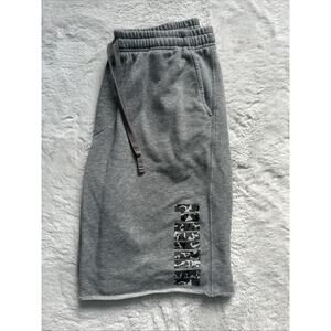 Puma Men’s Large Gray Active Camouflage Active Sweat Shorts Comfortable Cheap